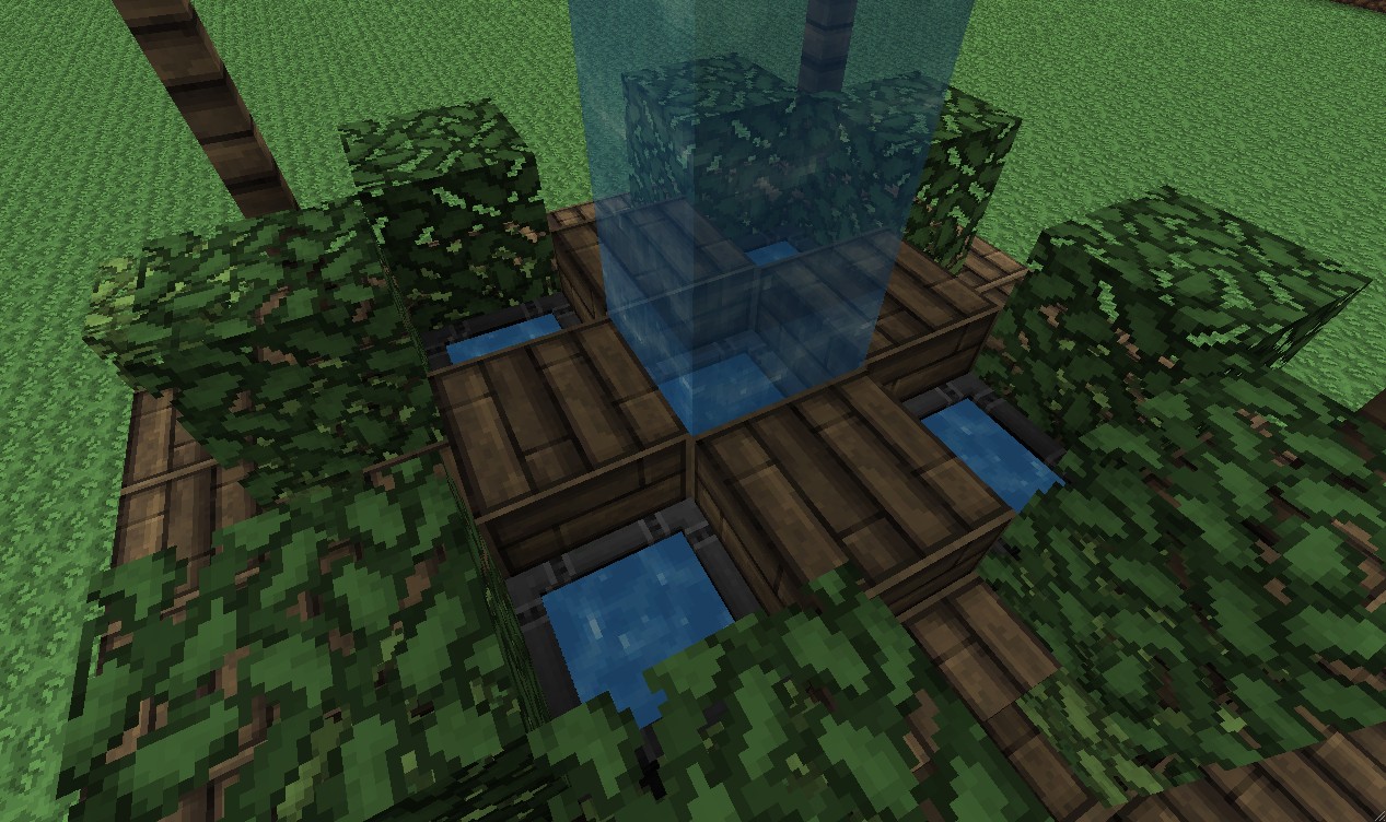 Small, Wood Fountain Minecraft Map